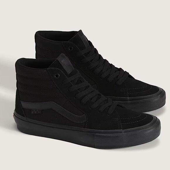 NWOB vans | Sk8-Hi Skate Shoe - Black Monochrome | Unisex W 7.5/M 6 - Picture 3 of 11